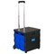 Bazic Products BAZIC Folding Cart on Wheels w/Lid Cover, 16 x 18 x 15in, Black/Blue 2197 - alternate 4